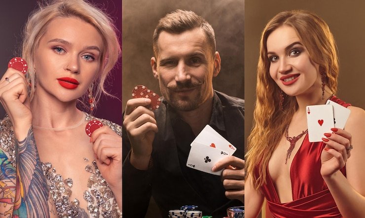 Side-by-side comparison of qqbet77 slot game reels and live blackjack dealer interface